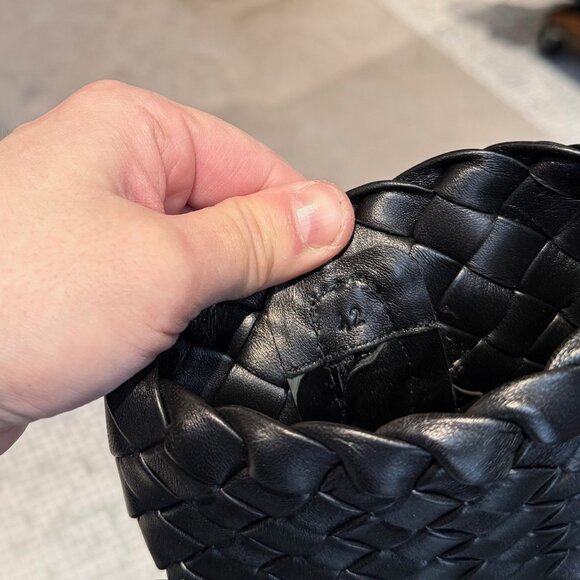 Bottega Veneta Black Supple Lambskin Intrecciato Weave Ben Ankle Boots - Picture 10 of 13